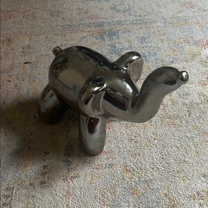 Chrome Silver Elephant Figurine